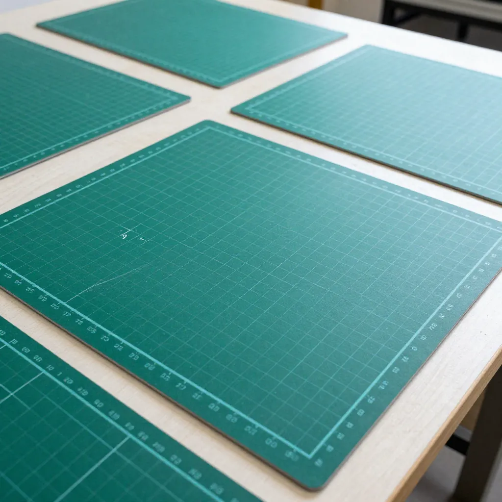 Large format cutting mat for extended workspace